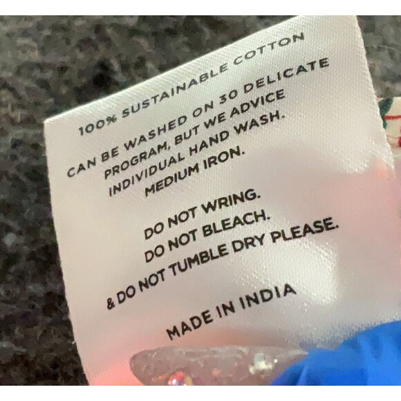 Malie Organic Cotton Dolce White Pink Print Midi Skirt UK 10 US 6 - Picture 4 of 7